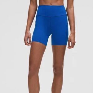 lululemon athletica Blue Bike Shorts